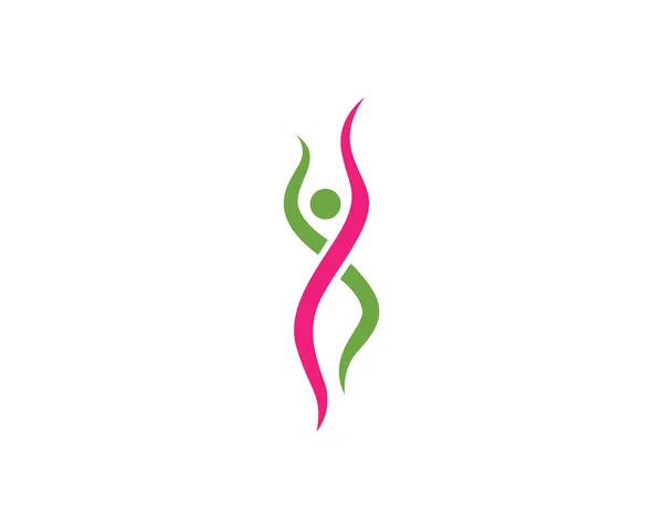 Yoga Salud logo Mujeres — Archivo Imágenes Vectoriales