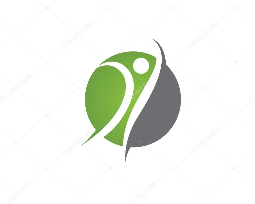 Yoga health logo women