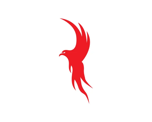 Alas águila pájaro logo — Vector de stock