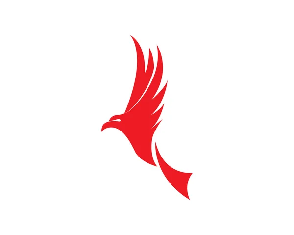 Alas águila pájaro logo — Vector de stock