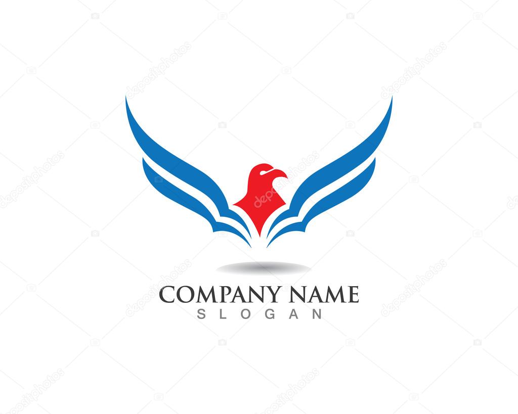 Wings eagle bird logo