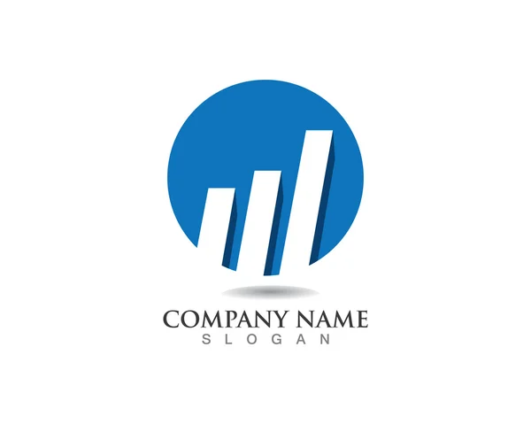 Finance logo monde des affaires — Image vectorielle