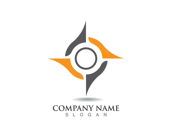 Compass logo template — Stock Vector
