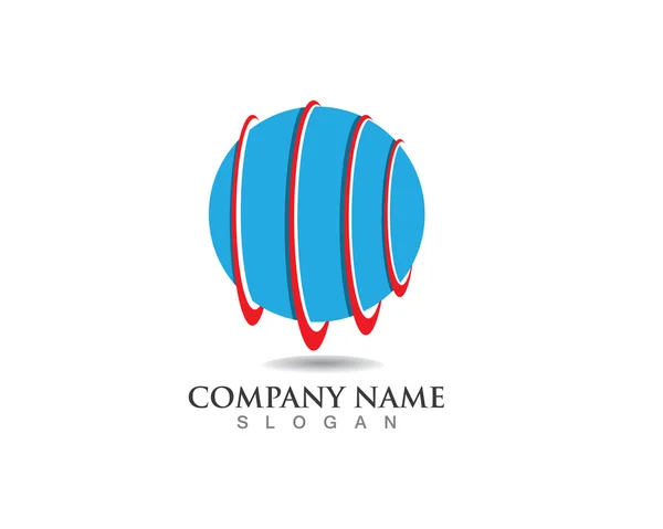 Finanza logo business mondiale — Vettoriale Stock