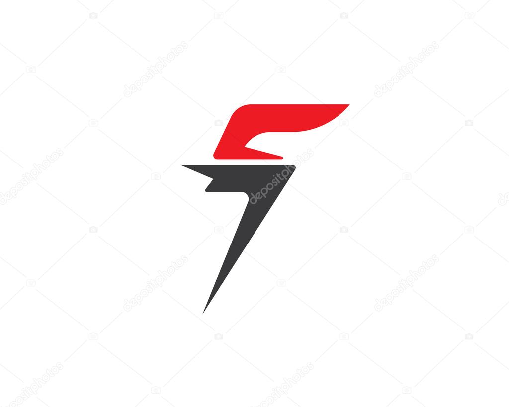 F letter logo template