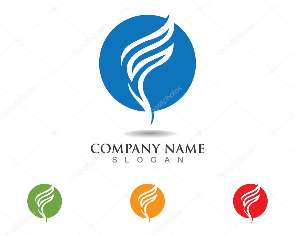 F letter logo template