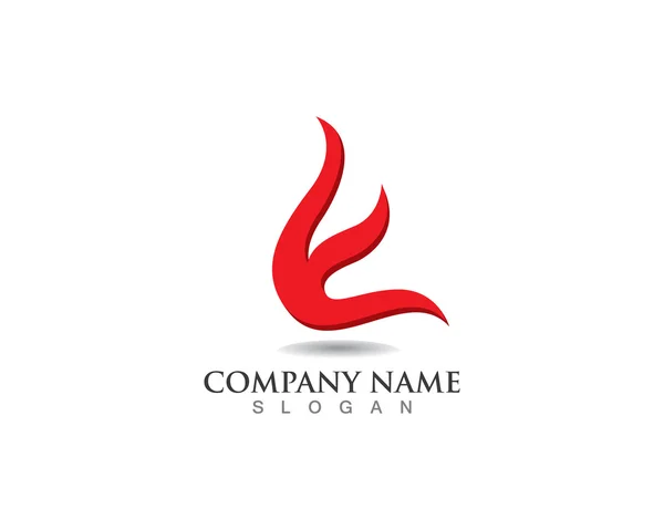 Brand logo en sjabloon — Stockvector