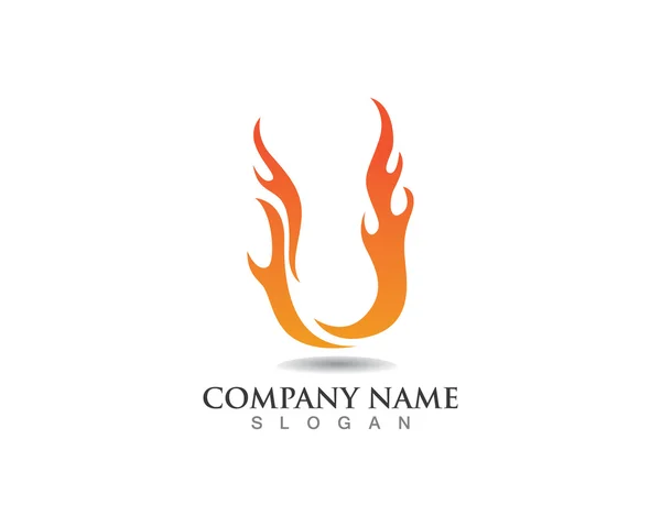 Logo et modèle Fire — Image vectorielle