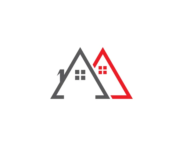 Logotipo del edificio y casa — Vector de stock