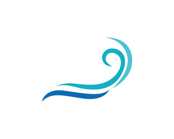 Wave water beach logo