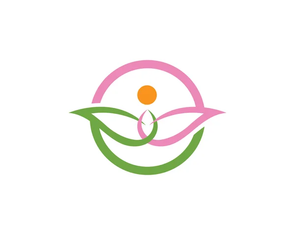 Lotus blomma logotyp mall — Stock vektor