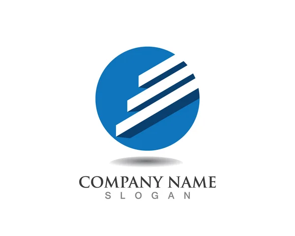 Finanz-Logo und Gebäude-Logo — Stockvektor
