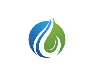 Dalga suyu logo şablonu