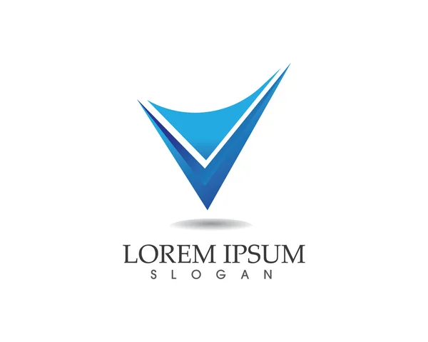 V letter logo template — Stock Vector