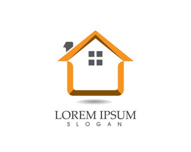 Bina ve ev logo şablonu