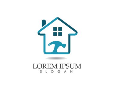 Bina ve ev logo şablonu