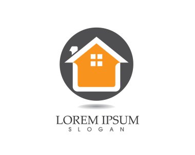 Bina ve ev logo şablonu