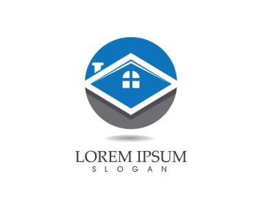 Bina ve ev logo şablonu