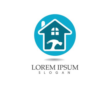 Bina ve ev logo şablonu