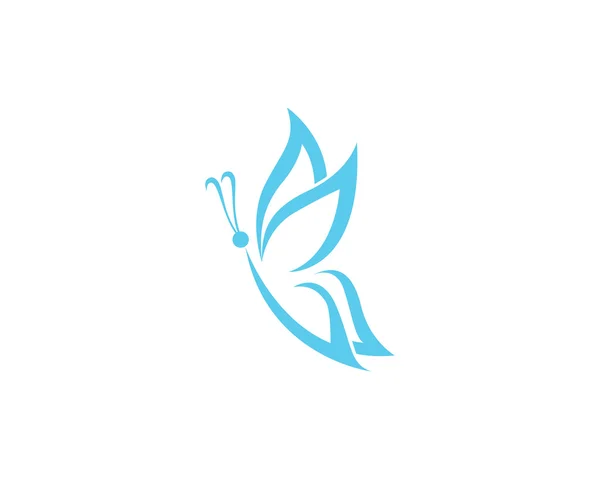 Butterfly logo wellness a zdraví — Stockový vektor