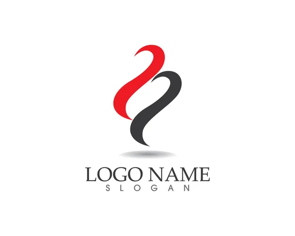 S brev flip logotyp — Stock vektor