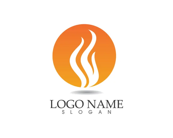Vorlage: fire hots logo — Stockvektor