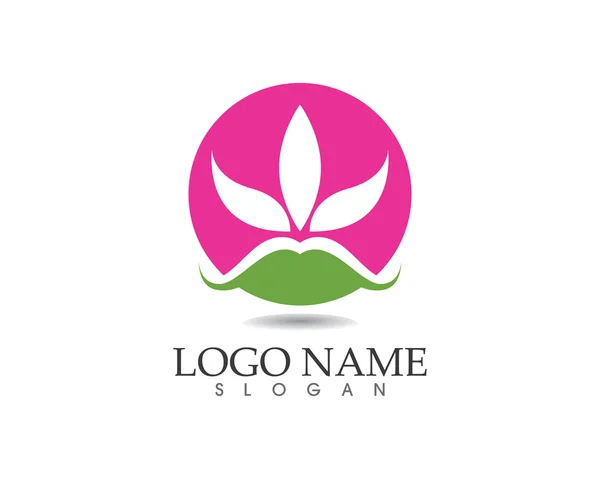 Lotus flower health spa logo — Stock Vector