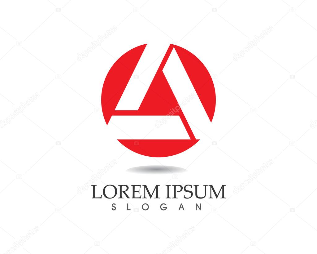 A letter logo template