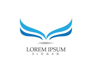 Su dalgası logo şablonu