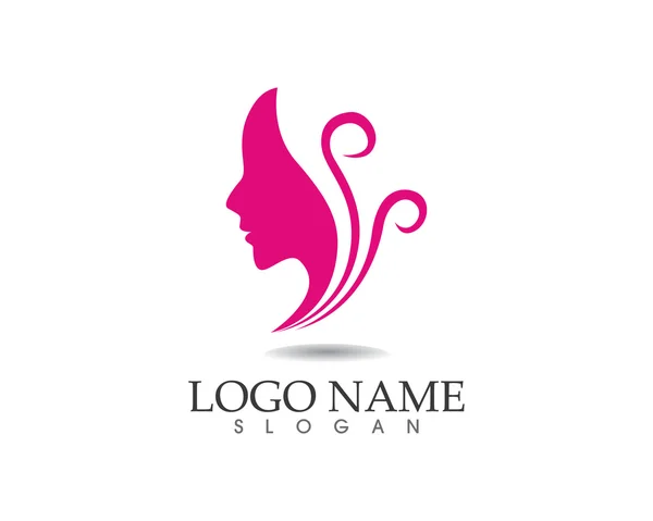 Beauté femme logo spa et salon — Image vectorielle