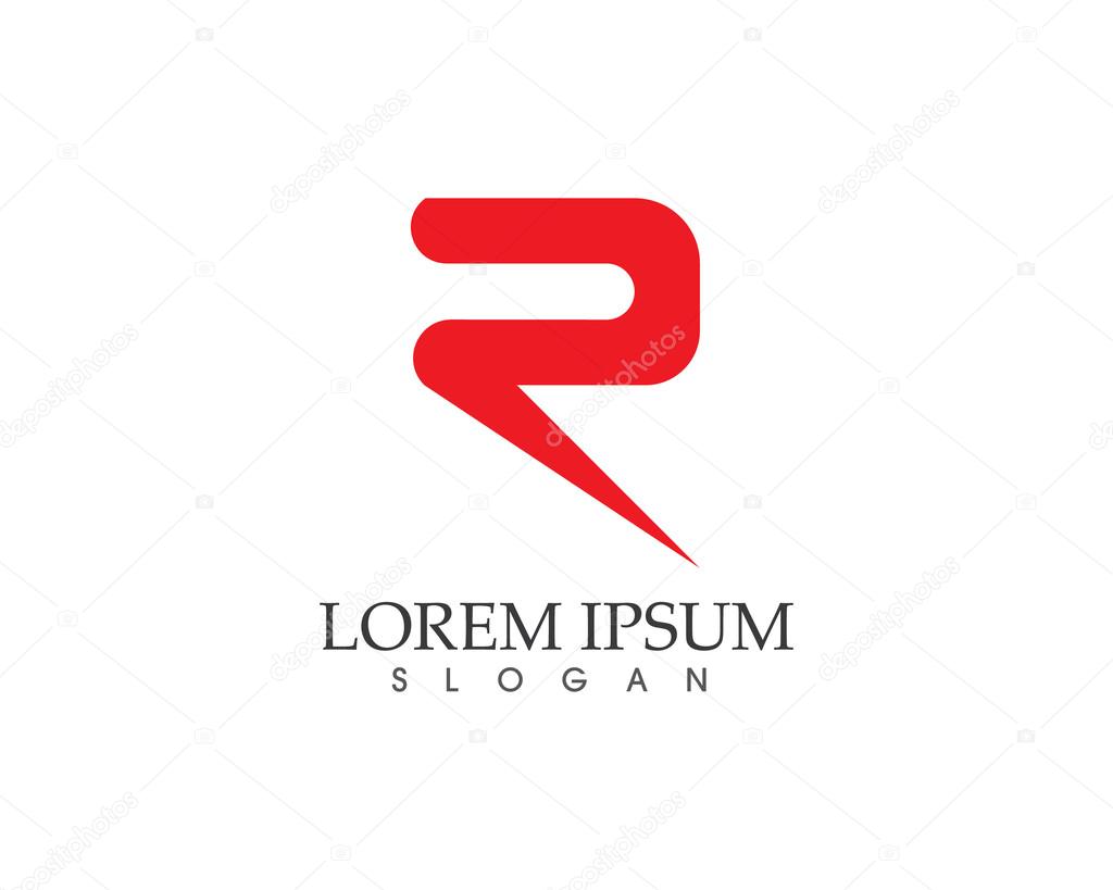 R letter logo R