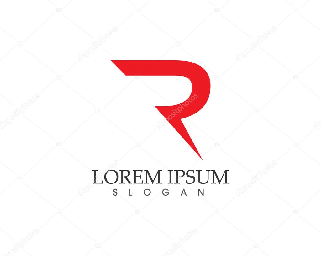 R letter logo R