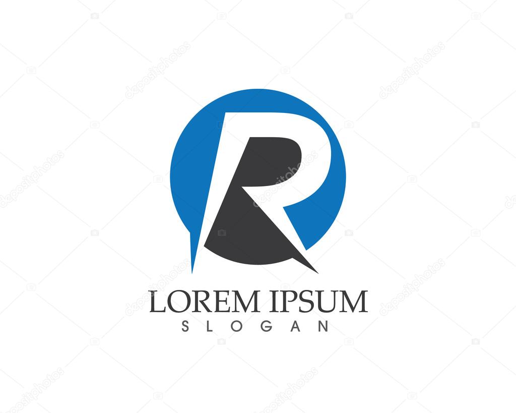 R letter logo R