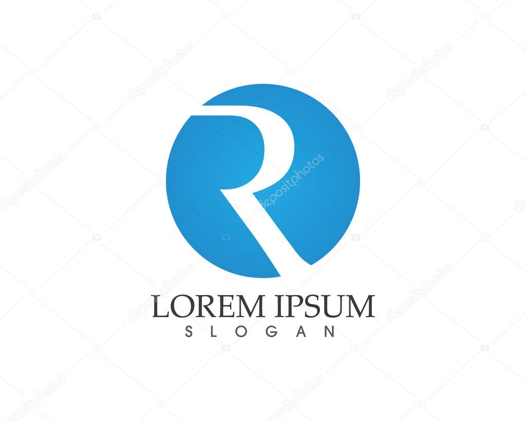 R letter logo R