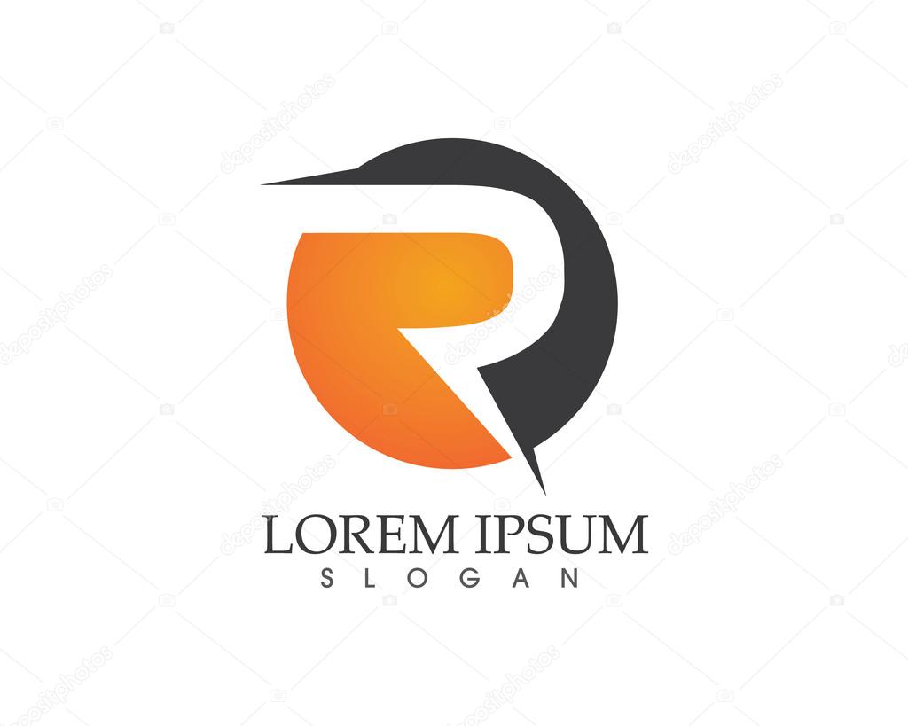 R letter logo R