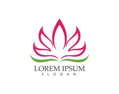 Lotus çiçeği spa ve sağlık logosu