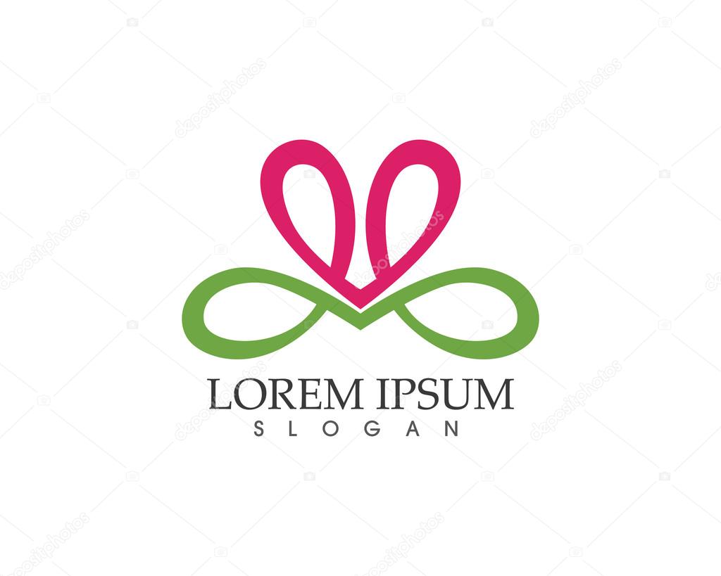 Lotus flower spa and health logo