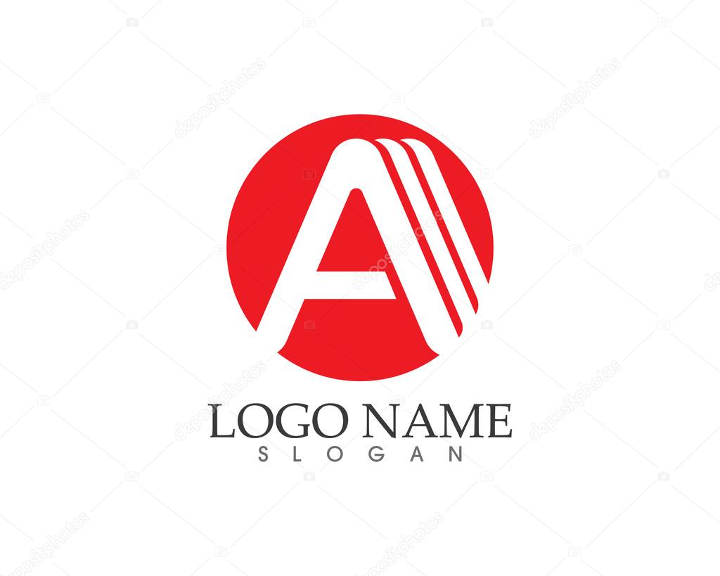 A letter logo template