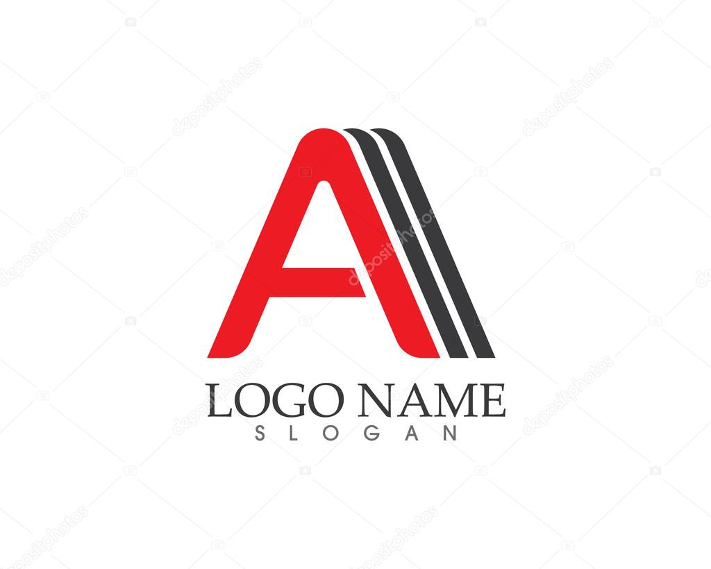 A letter logo template