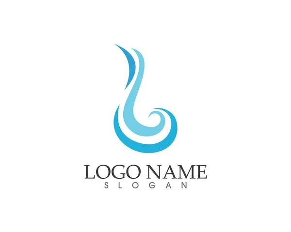 Wave water strand logo — Stockvector