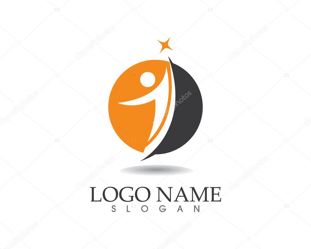 Success business people logo