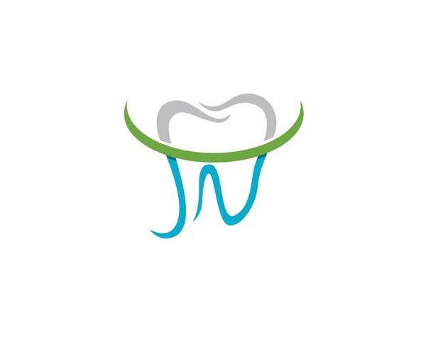 Οδοντιατρική περίθαλψη λογότυπο και πρότυπο — Διανυσματικό Αρχείο