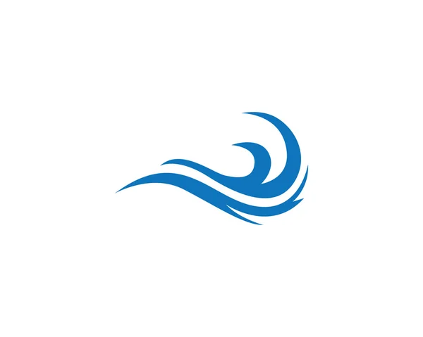 Hullám víz beach logó — Stock Vector
