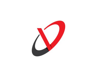 V harfi logo ve şablon