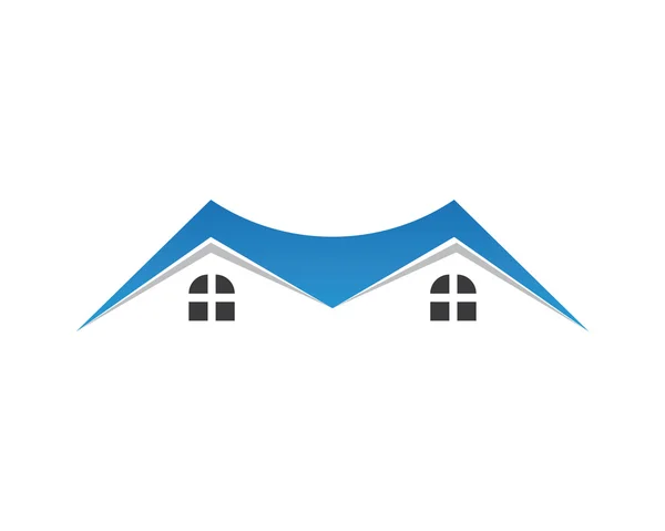Οικιακό και κτιριακό λογότυπο — Διανυσματικό Αρχείο