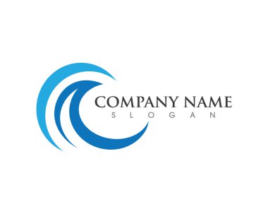 Su dalgası beach logosu