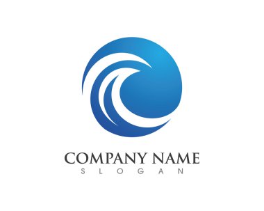 Su dalgası beach logosu