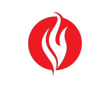 F yangın sıcak logosu