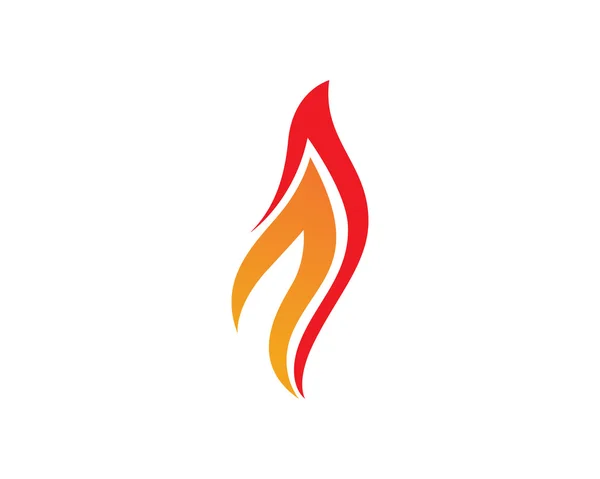 F feu logo chaud — Image vectorielle