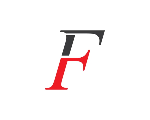 F lettre modèle de logo — Image vectorielle